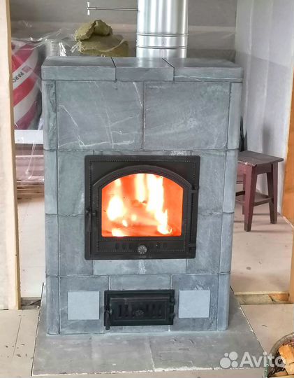 Печь-камин натуральный камень Kotka