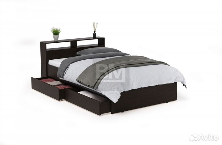 Кровать 120х200 новая с ящиками