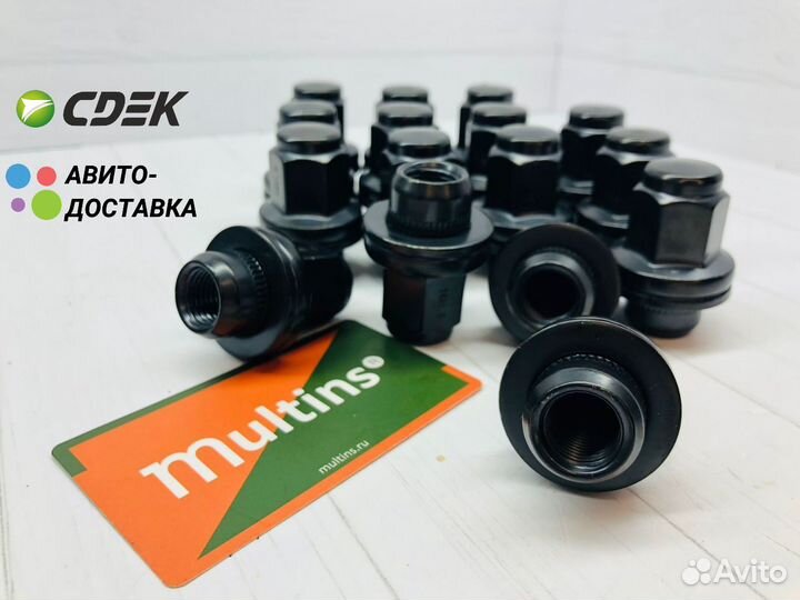 Колесные гайки на toyota land cruiser чёрные