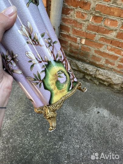 Ваза фарфор с бронзой