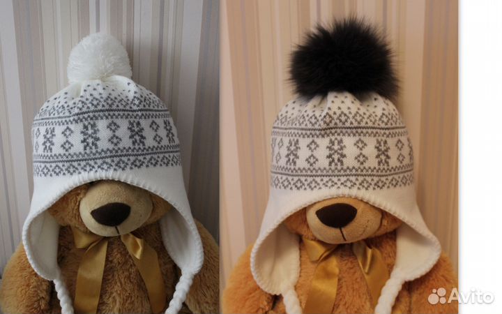 Помпон из меха песца