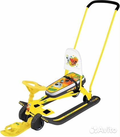 Снегокат,санки на лыжах новые Nika