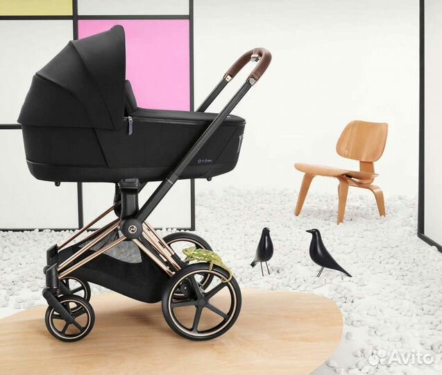 Новая коляска Cybex Priam IV 2 в 1 Rosegold