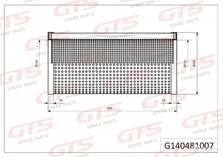 Картридж гидравлического фильтра HE22040