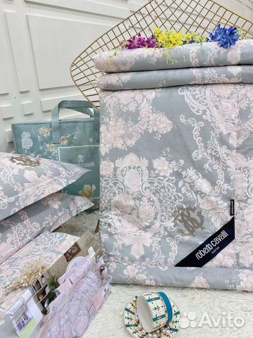 Пост.белье с одеялом евро.Новое.Roberto Cavalii