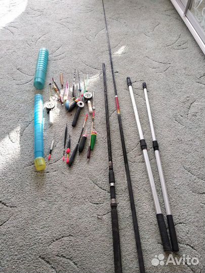 Удочки/поплавки/приманки/сеть