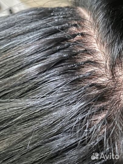 Снятие наращённых волос