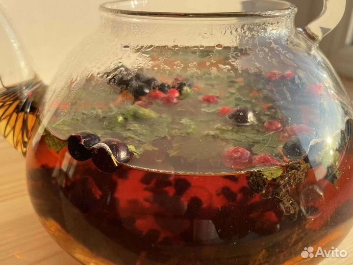 Иван-чай и смородина, ягоды и листья, экочай