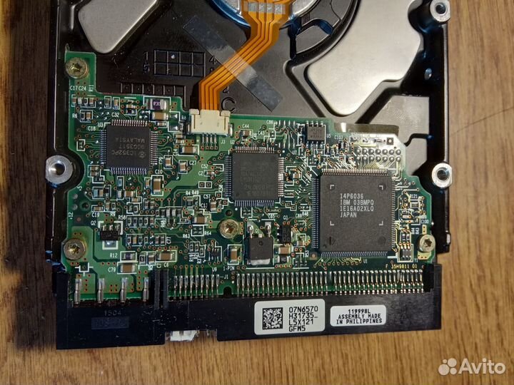 HDD IBM IC35L040aver07-01 нерабочий на донора