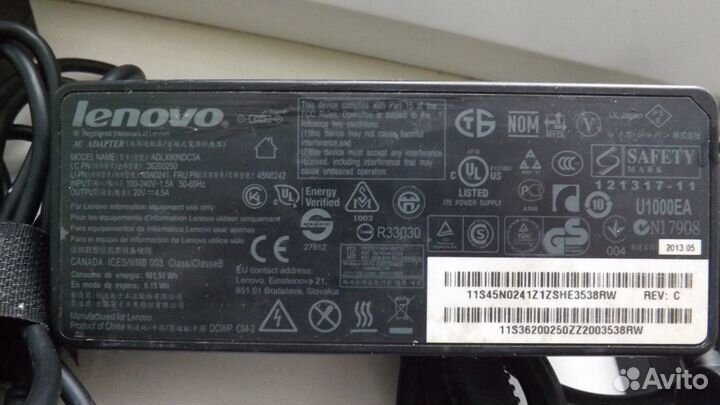 Блок питания ноутбука lenovo HP Asus