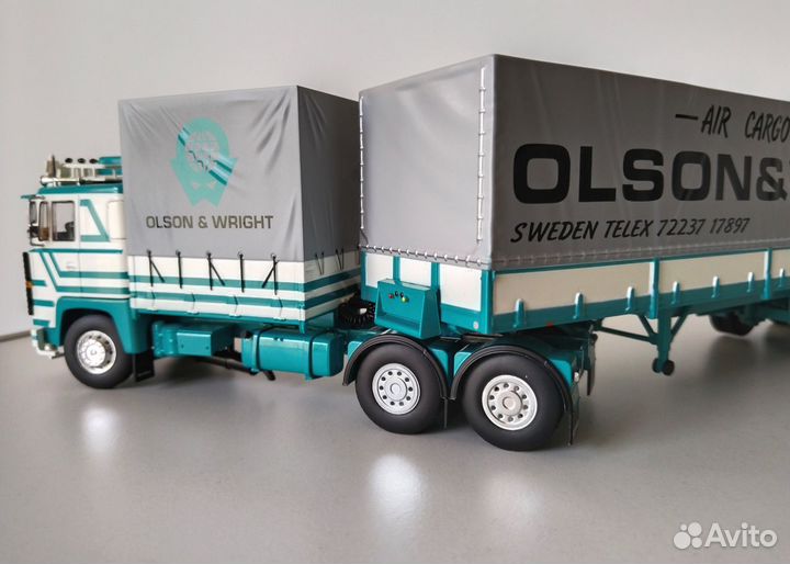 1/50 Scania 141 Olson фура тент Tekno 102из175