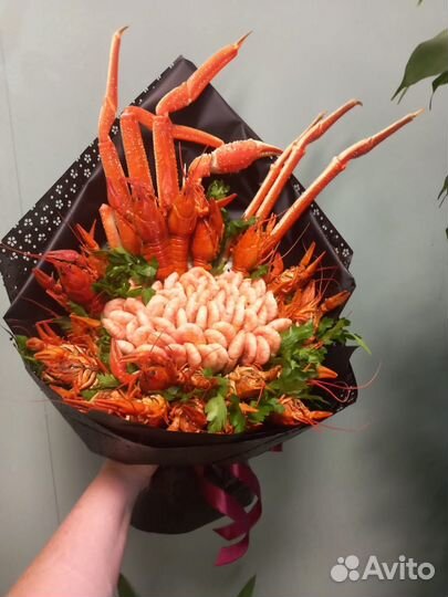 Букеты из раков