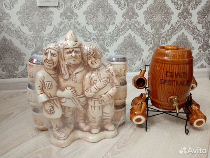 Подарочные наборы штофы под спиртное керамика