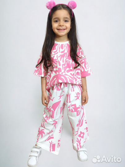 Комплект с брюками летний