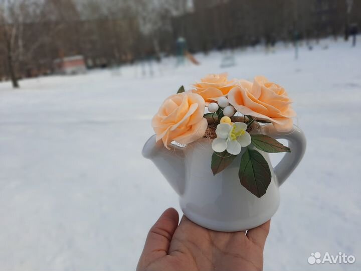 Букеты композиции из полимерной глины