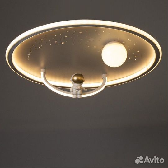 Люстра 'Космонавт' LED 46Вт 3000-6000К белый 50х50