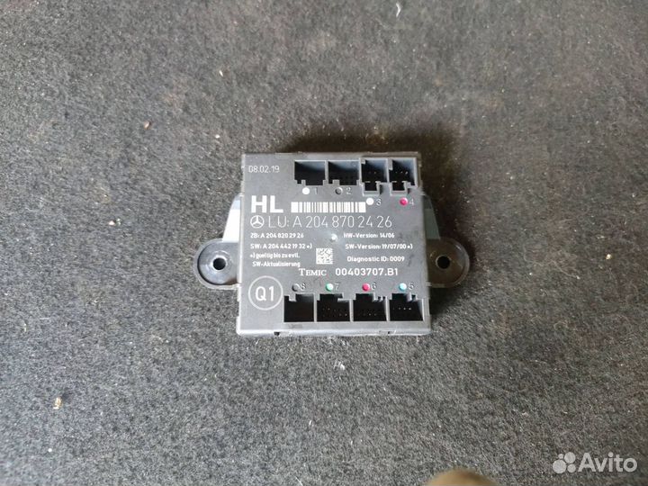 Модуль управления двери Mercedes-Benz C-Класс