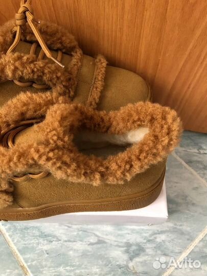 Ботинки зимние новые мех женские