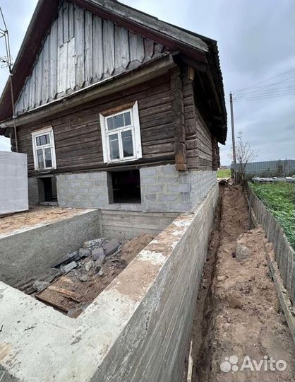 Фундамент венцы отмостка