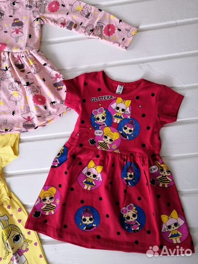 Пакет одежды для девочки на 1-2 года