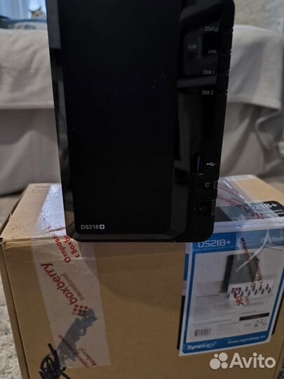 NAS Synology DS218+ с 2-я HDD WD RED на 2tb