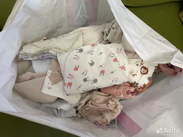 Пакет детских вещей от 0 до 12 мес