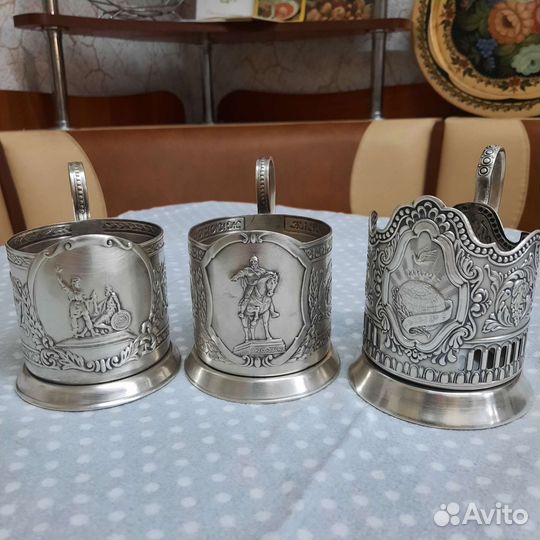 Подстаканники мельхиоровые