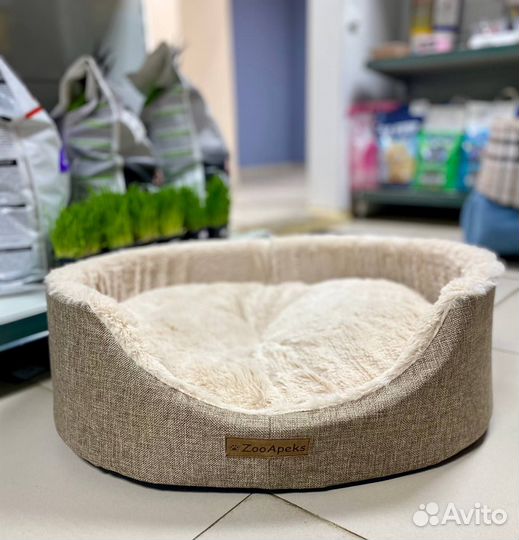 Меховой лежак для животных 65х50х20