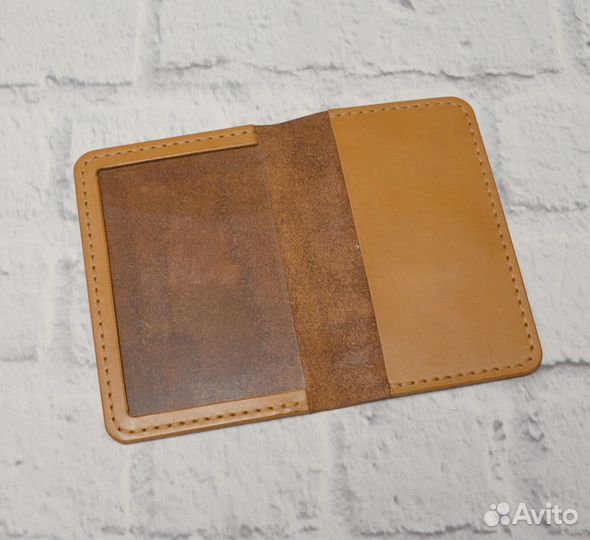 Обложка для удостоверения личности офицера из кожи