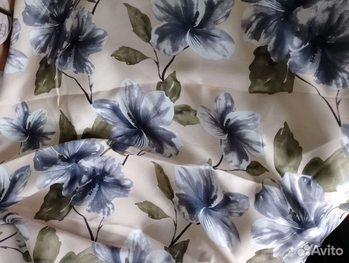 Комплект штор с тюлью на кухню, готовые