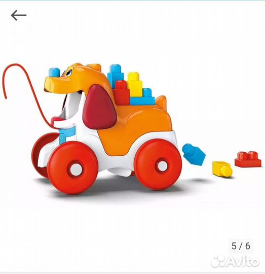 Конструктор-каталка Любимый щенок Mega Bloks
