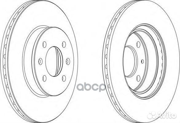 Торм диск ferodo DDF1636 Hyundai Getz F