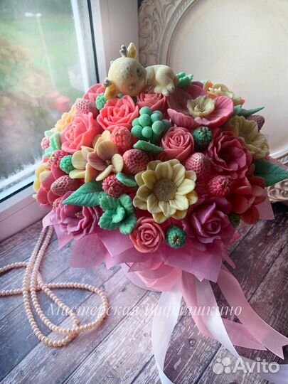 Букет из шоколадных цветов