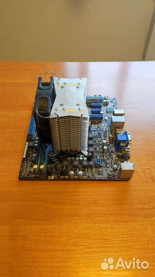 Материнская плата с процессором с оп и охлаждением