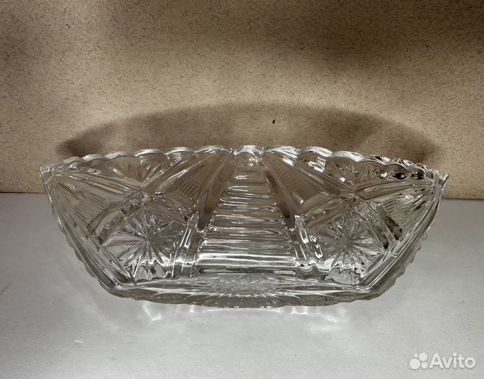 Хрустальные ладьи вазы СССР