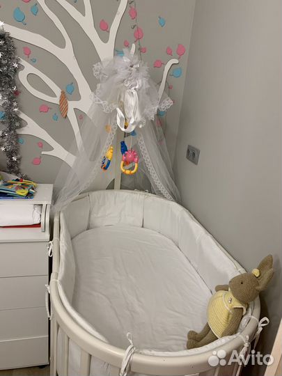 Кроватка трансформер ellipsebad 6в1