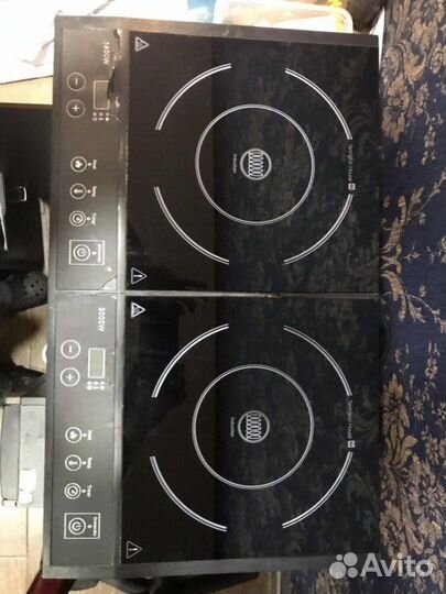 Индукционная плита две конфорки