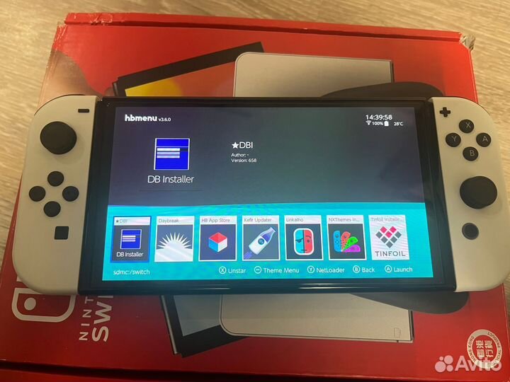 Nintendo switch oled прошитая чип