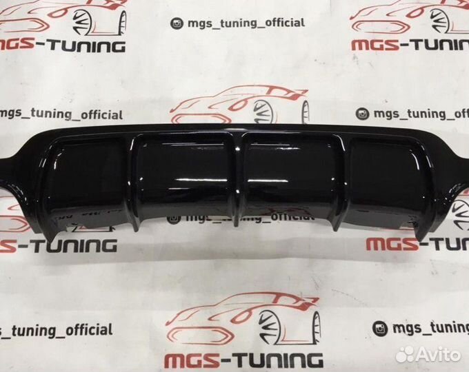 Диффузор BMW F32 M-Performance черный глянец