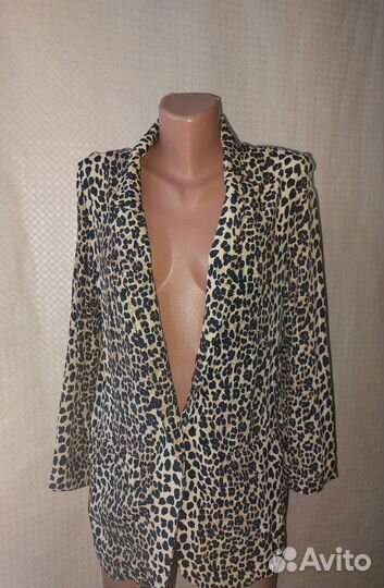 Жакет пиджак леопард вискоза вьетнамmngвискоз44-46