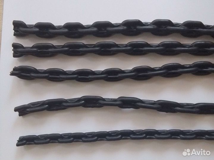 Цепь обрезиненная в оплётке для лифтов