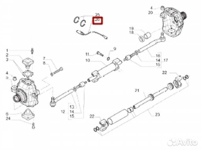Датчик крабового хода Hidromek