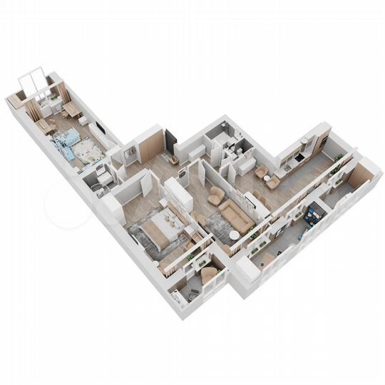 3-к. квартира, 118,1 м², 2/8 эт.
