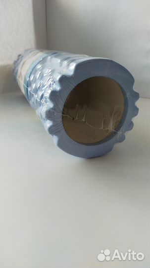 Массажный ролик для фитнеса (валик) 30x10, голубой