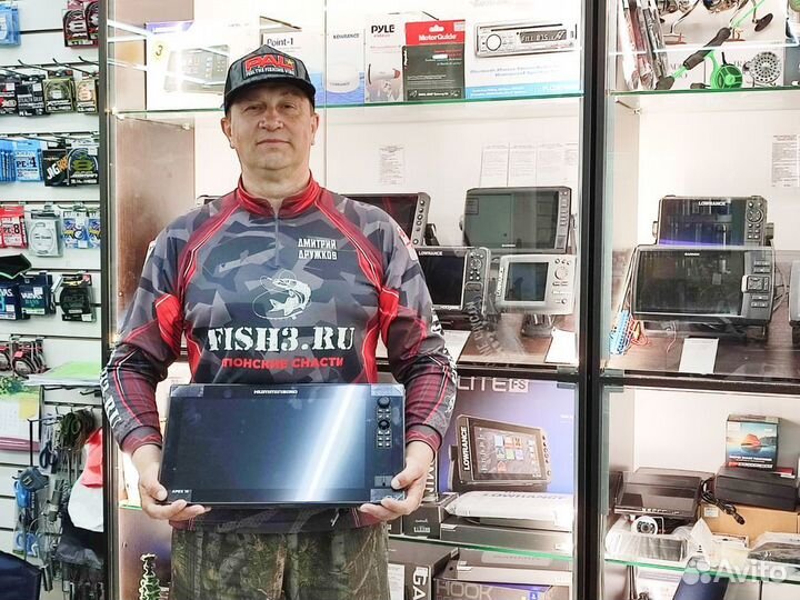 Эхолот-картплоттер humminbird apex 16 chirp mega S