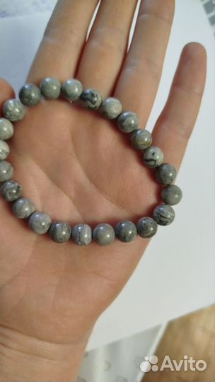 Браслет мужской из лабрадорита
