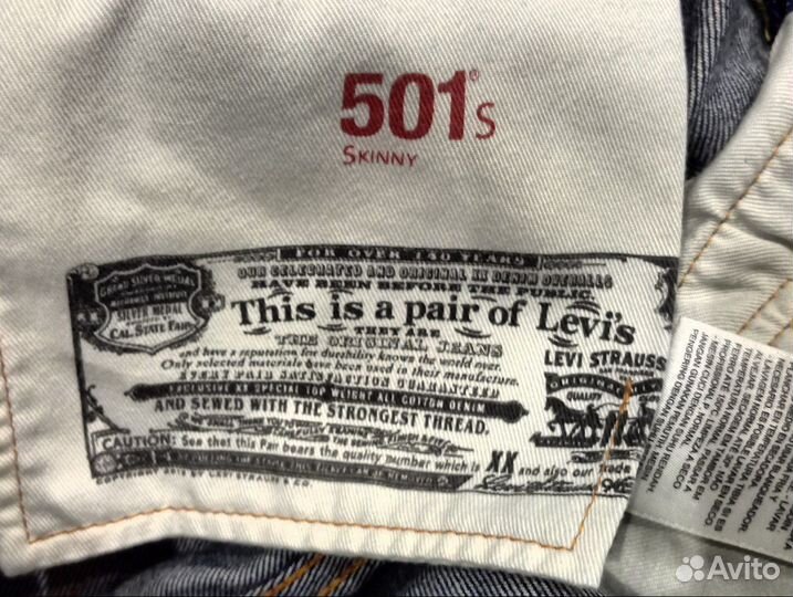 Джинсы levis 501s