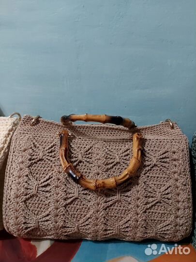 Вязаные сумки ручной работы