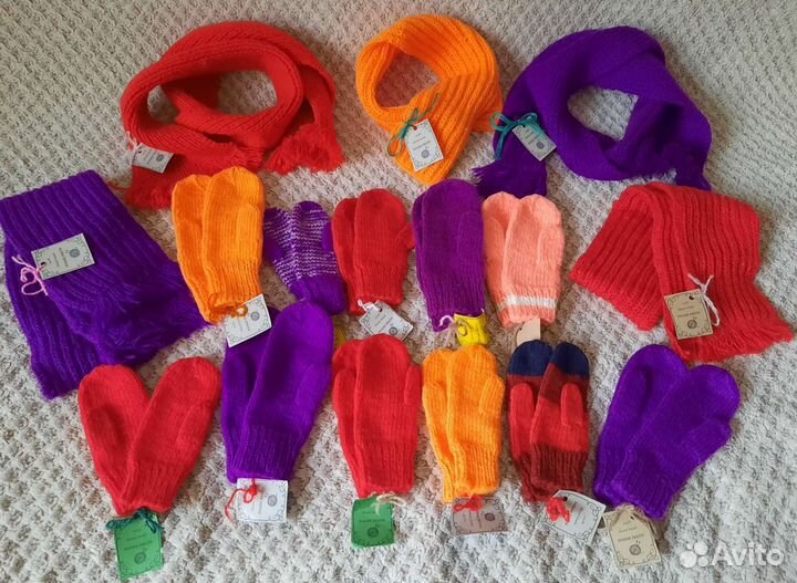 Носки Варежки шарфы шапки Ручная работа Шерсть