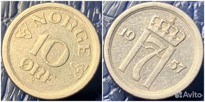 Монеты Исландии, Дании, Норвегии
